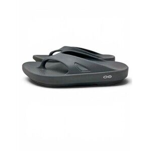 Oofos Ooriginal Sandals M7 W9 Black Thong Flip Flop Recovery Sport Slip On Shoe